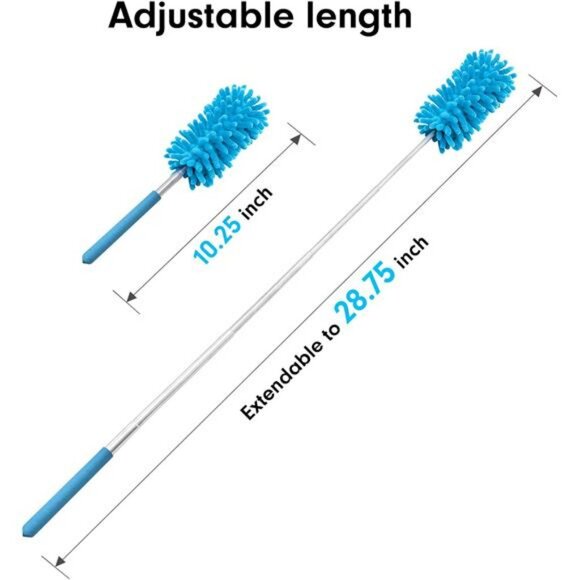 Microfiber duster with extendable pole washable dusting brush for home car - Picture 5 of 7